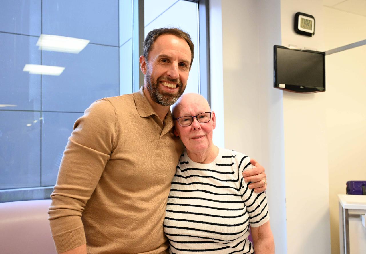 2 jennifer jackson 69 from newton aycliffe with gareth southgate credit barry pells landscape